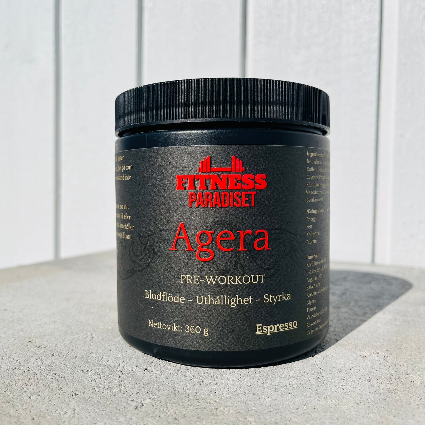 FP AGERA Pre-Workout/Prestationshöjare 360g *ingen efterdipp*